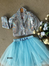 Load image into Gallery viewer, BT2123 ✨ Sparkle &amp; Shine: Glamorous Skirt Set for Mini Fashionistas! ❄️
