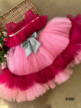Load image into Gallery viewer, BT2093 🎀 Berry &amp; Blush Delight: Twirl-Worthy Dress for Special Moments 🎀
