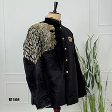 Load image into Gallery viewer, BT2556 Royal Black Velvet Lion Family Combo (Dad &amp; Sons)
