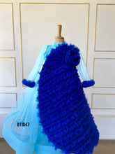 Load image into Gallery viewer, BT1847 Azure Blossom  Tulle Party Dress for Little Princesses

