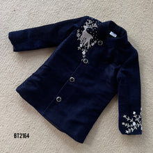 Load image into Gallery viewer, BT2164 Regal Velvet Deer Embroidered Party Wear Outfit for Your Little Boys 🦌✨
