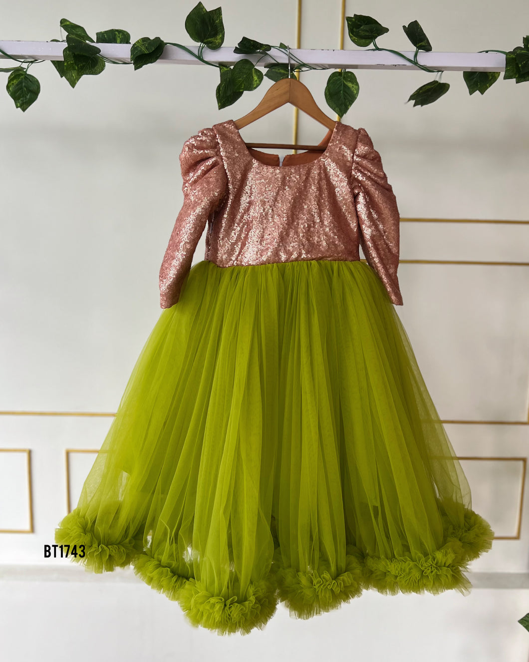 BT1743 Enchanted Garden: Kid's Party Gown
