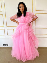 Load image into Gallery viewer, BT1780 Ethereal Pink Blossom Duo - Enchanting Mom &amp; Baby Twinning Party Gowns
