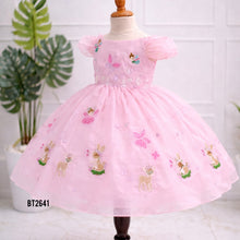Load image into Gallery viewer, BT2641 Enchanted Pink Fairy Princess Birthday Dress for Baby Girls
