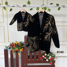 Load image into Gallery viewer, BT2182 Golden Glow Dad-Son Matching Suits ✨🖤
