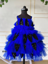 Load image into Gallery viewer, BT1611 Sequins Blend Night Party Wear Frock For Baby Girls
