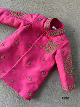 Load image into Gallery viewer, BT2095 👑 Royal Blossom: Majestic Pink Boys Party Wear Ensemble for Young Princes 👑
