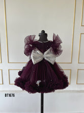 Load image into Gallery viewer, BT1676 Pearl Embossed Birthday Frock
