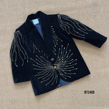 Load image into Gallery viewer, 🖤 BT2469 Underwater Theme Velvet Baby Boy Party Blazer Set
