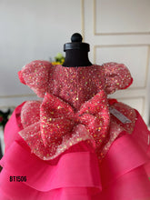 Load image into Gallery viewer, BT1506 Girls Bling Crinoline Designer Party wear Frock
