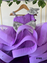 Load image into Gallery viewer, BT1608 Enchanted Amethyst Dress - A Royal Rendezvous of Style!

