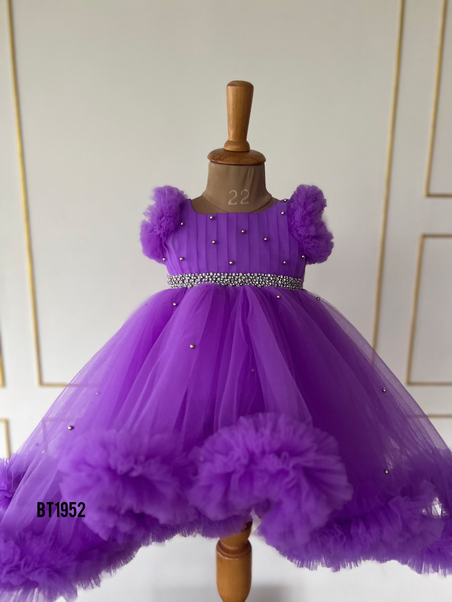 BT1952 Royal Purple Princess Party Dress – BabyTeen Fashion