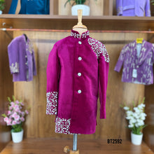 Load image into Gallery viewer, BT2592 Premium Velvet Baby Boy Sherwani Heavy Cuff &amp; Shoulder Embroidery
