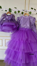 Load image into Gallery viewer, BT1918 Lavender Love - Mom &amp; Baby Combo Dress
