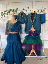 Load image into Gallery viewer, BT2053 🌟 Peacock-Inspired Family Combo for Magical Celebrations 🌟
