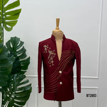 Load image into Gallery viewer, BT2693 Crimson Royale Designer Blazer for Baby Boys
