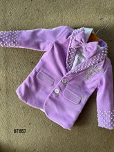 Load image into Gallery viewer, BT1957 Charming Lilac Pearl-Studded Party Wear Suit for Baby Boys
