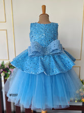 Load image into Gallery viewer, BT2237 ❄️ Sparkling Ice Princess Dress – A Magical Fairytale Look! 💙✨
