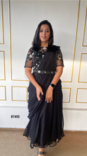 Load image into Gallery viewer, BT1455 Elegant Black Draped  Ensemble - Mommy &amp; Me Edition
