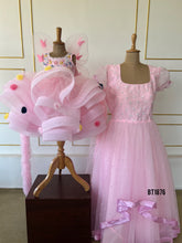 Load image into Gallery viewer, BT1876  Pink Flutter Butterfly Gown For Combo

