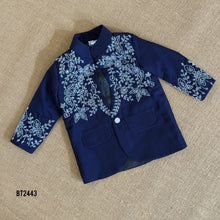 Load image into Gallery viewer, BT2443 Designer Baby Boy Party Wear Blazer Set with Beads Embroidery
