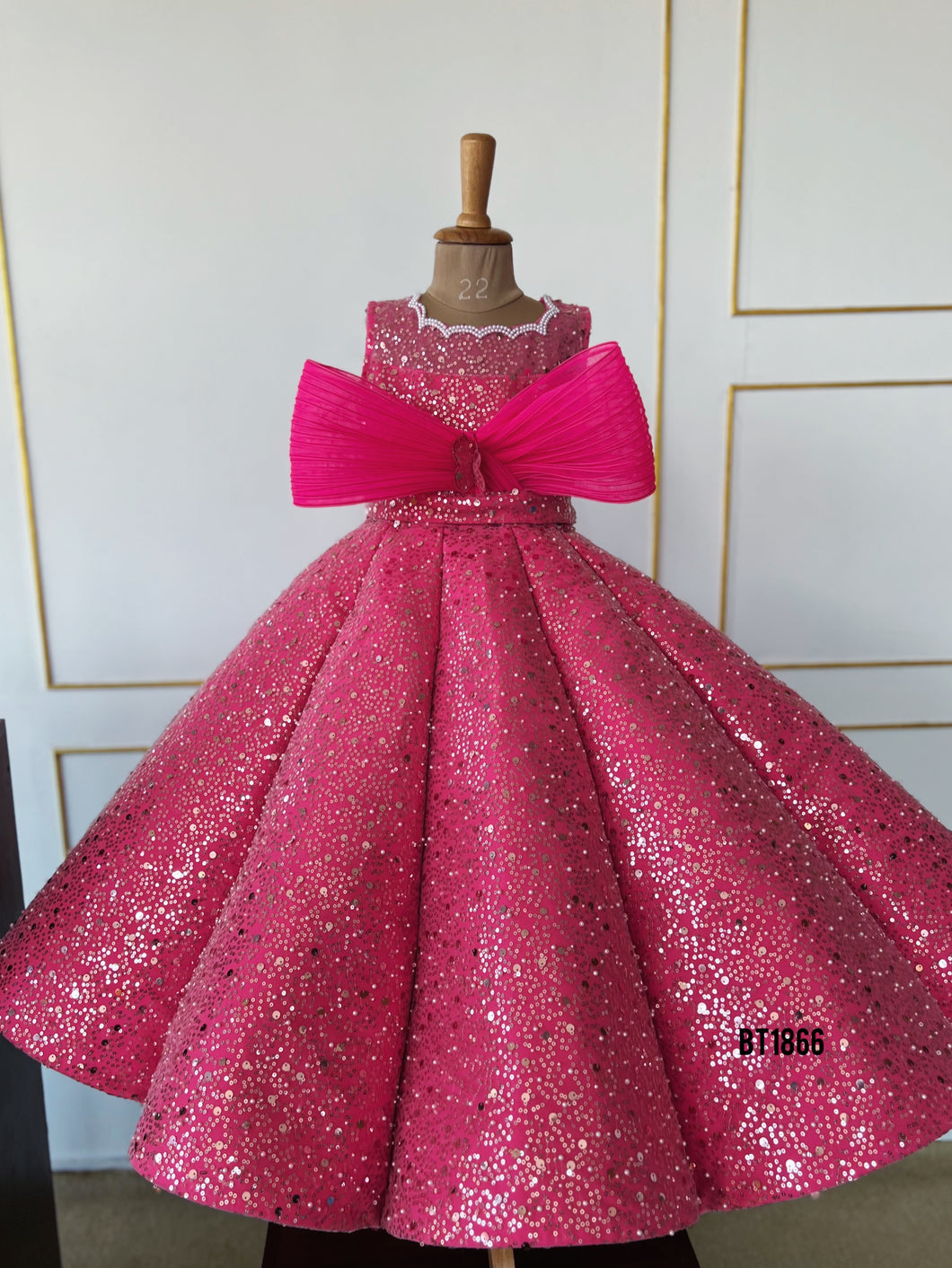 BT1866 Glittering Fuchsia Fantasy: Sparkle Celebration Dress
