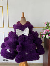 Load image into Gallery viewer, BT2060 💜 Royal Plum Princess Dress for Little Stars 💜

