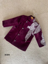 Load image into Gallery viewer, BT2079 🦅 Majestic Maroon: Eagle Embroidered Boys Party Wear Jodhpuri 🎉
