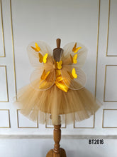 Load image into Gallery viewer, BT2016 🧚Golden Butterfly Fairy Dress – Ready for Magical Moments! ✨🦋
