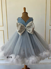 Load image into Gallery viewer, BT1779 Starry Skyline Dress – A Whisk of Clouds and Stars for Your Little One!
