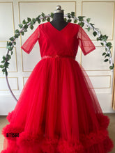 Load image into Gallery viewer, BT1568 Ruby Radiance: Baby &amp; Me Matching Gala Gowns

