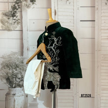 Load image into Gallery viewer, BT2528 Deer 🦌 Designer Baby Boy Velvet Party Wear Jacket
