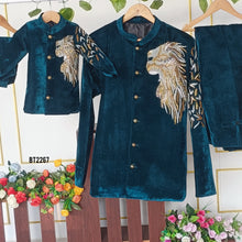 Load image into Gallery viewer, BT2267 Majestic Father-Son Lion Suit – Roar in Style &amp; Elegance! 👨‍👦✨
