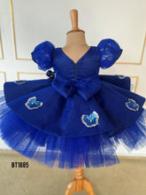 Load image into Gallery viewer, BT1885 Midnight Garden Puff-Sleeve Dress
