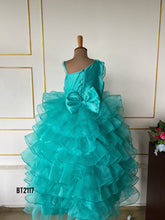 Load image into Gallery viewer, BT2117 Ocean Dream Gown 🌊 - A Splash of Elegance for Little Divas! 💧✨
