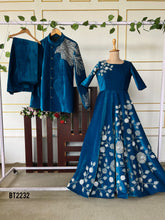 Load image into Gallery viewer, BT2232 🌟 Royal Blue Majesty: Family Twinning Ensemble for Grand Celebrations 🎭👑
