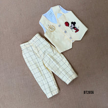 Load image into Gallery viewer, BT2656 Mickey Mouse Theme Birthday Outfit for Baby Boys
