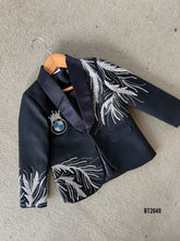 Load image into Gallery viewer, BT2049 Black Premium Party Wear Blazer for Boys – Special Occasion Outfit  🌟👑
