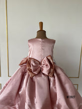 Load image into Gallery viewer, BT2027 Princess Pearl Blush Dress for Little Queens 👑💕
