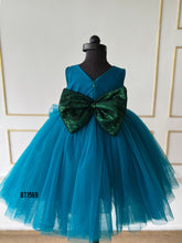 Load image into Gallery viewer, BT1569 Peacock Theme Heavy Embriodery Birthday Frock
