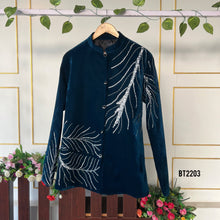 Load image into Gallery viewer, BT2203 Teal Elegance Boys Party Wear Jhodpuri A Dazzling Look for Your Little Gentleman 🌟✨
