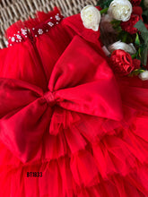 Load image into Gallery viewer, BT1833 Radiant Ruby: Baby&#39;s Ruffle Fiesta Dress
