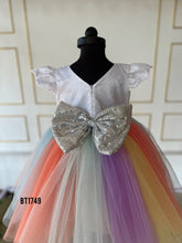 Load image into Gallery viewer, BT1749 Rainbow Whimsy Dress - Your Little One&#39;s Dream in Colors
