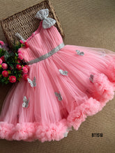 Load image into Gallery viewer, BT1518 Pastel Butterfly Theme Birthday Frock
