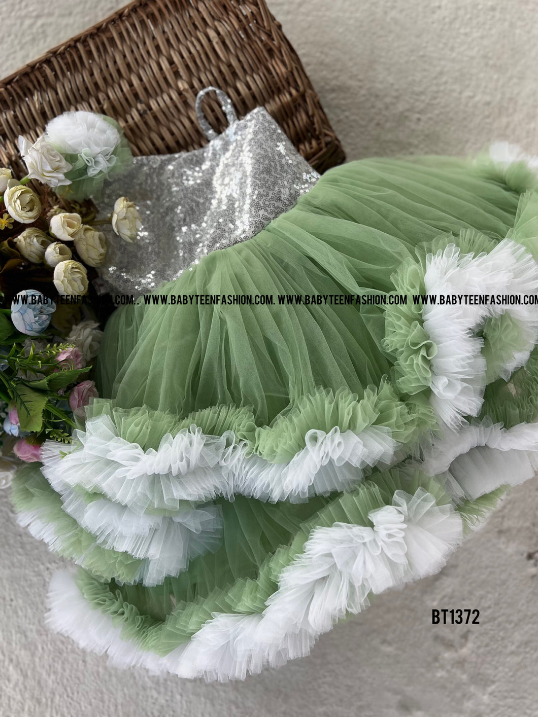 BT1372 Enchanted Garden Party Dress - Flourish in Unison!