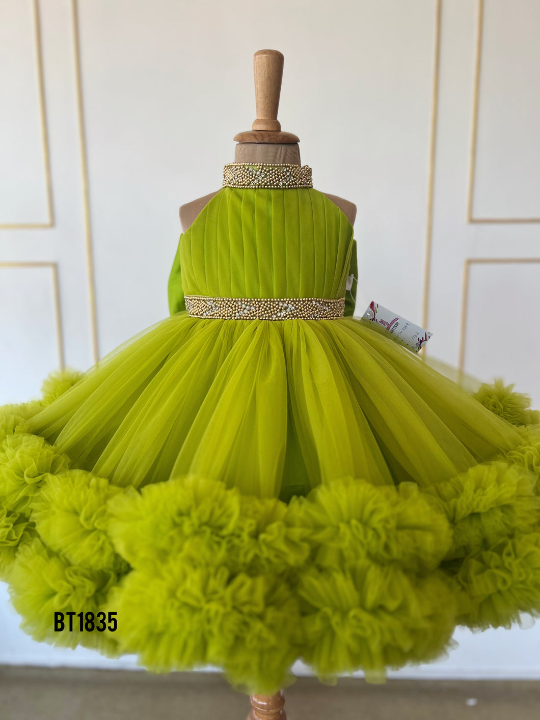 BT1835 Lime Light Gala Dress - A Zestful Touch for Celebrations