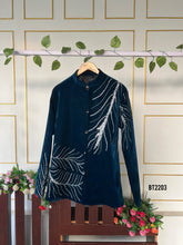 Load image into Gallery viewer, BT2203 Teal Elegance Boys Party Wear Jhodpuri A Dazzling Look for Your Little Gentleman 🌟✨
