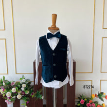 Load image into Gallery viewer, BT2274  Royal Blue Velvet Tuxedo – Dapper Look for Your Little Gentleman! 🎩💙
