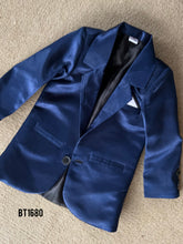 Load image into Gallery viewer, BT1680 Blue Full Balzer Set With Waist Coat For Boys

