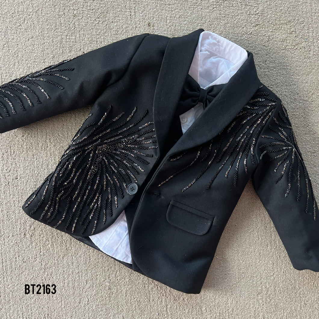BT2163  Black Designer Party Wear Suit For Boys ✨🖤